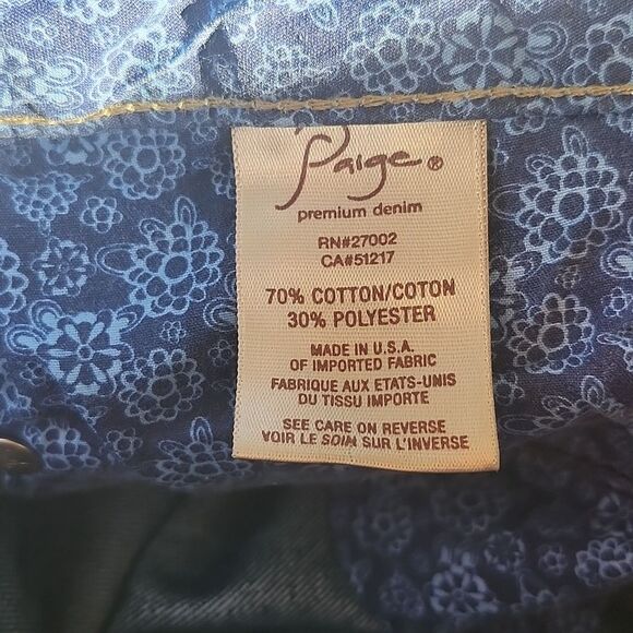 Paige Premium Denim, Laurel Canyon, Dark Wash, Low Rise, Bootcut Jeans, 28 - Picture 7 of 10